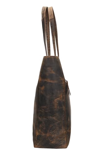 Bolso tote de cuero Antonio Valeria para mujer miniatura 5