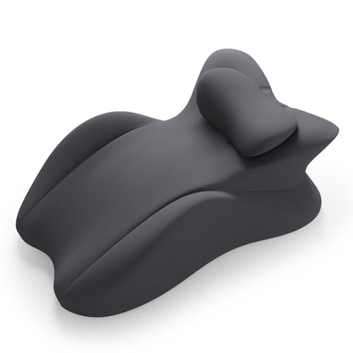 MINGPINHUIUS Cojín en cuña, cojín de lectura y cojín lumbar, cojín de relajación para cama, sofá y suelo, cojín ortopédico de apoyo contra el dolor de espalda y cuello, de espuma viscoelástica (gris