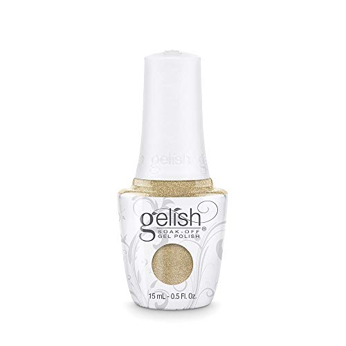 Gelish Soak-Off Gel Polish – 15mL TPO-Free, Long-Lasting, Vibrant Color, Professional Quality, High Shine, Chip-Resistant (Give Me Gold)