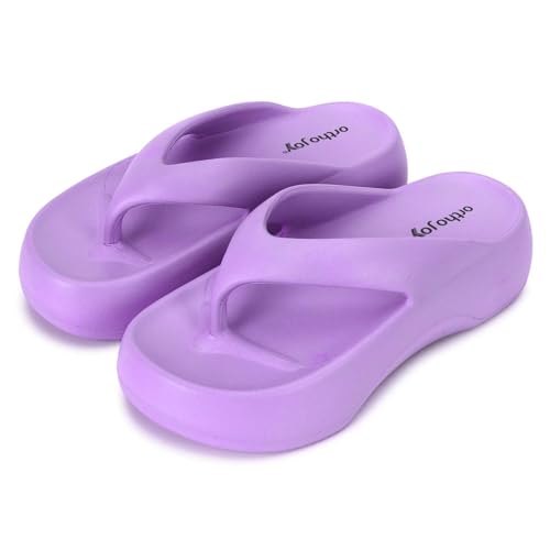 Image of ORTHO JOY Orthopedic Slippers for Women | Comfortable EVA Flip-Flops with Arch & Heel Support | Anti-Skid Lightweight Slides for Foot Pain Relief - Ideal for Indoor & Outdoor Use