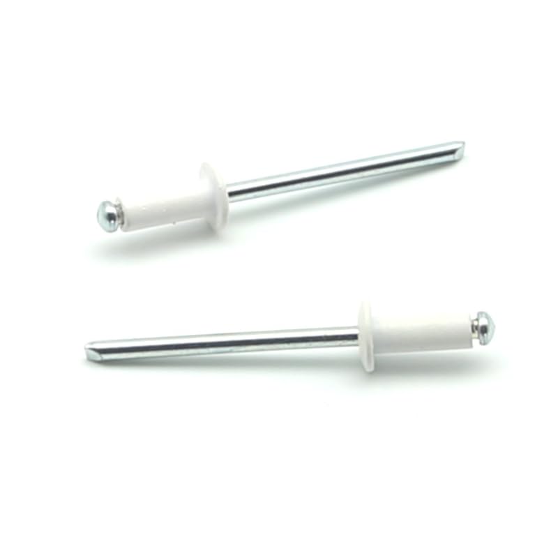 IERO - Rivetti a strappo Verniciati BIANCO PURO RAL 9010 Alluminio/Acciaio