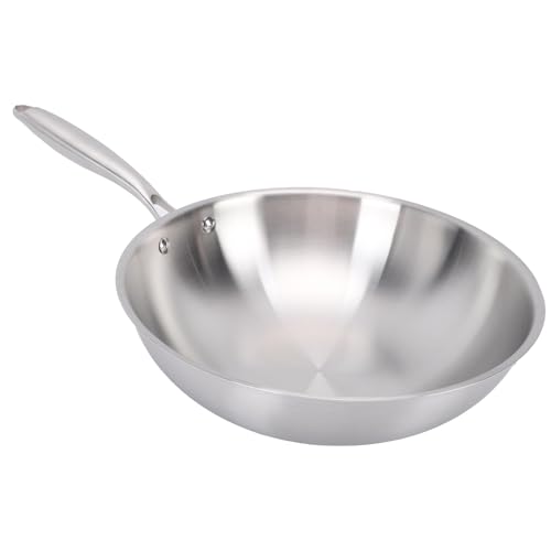 Wok de acero inoxidable Brrnoo 34 cm miniatura 3