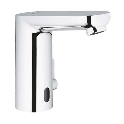 GROHE Eurosmart CE - Infrarot- Elektronik Waschtischarmatur (wassersparend, Reinigungsmodus, thermische Desinfektion, schnelle Montage), chrom, 36325001