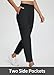 baleaf Womens Travel Pants Petite Stretch with Pockets Golf Ankle Dress Work Business Casual Slacks Fall Joggers Black M