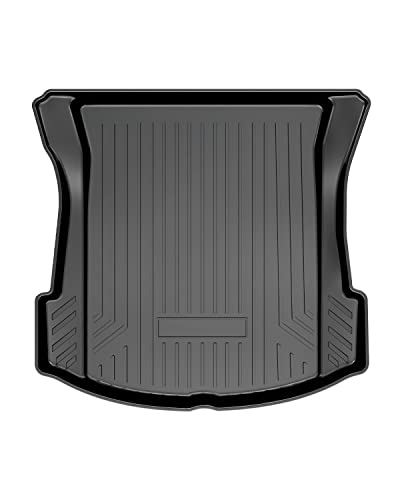 Mixsuper Custom Fit Cargo Liner for 2017-2023 Tesla Model 3 All Weather Trunk Mat Durable 3D Upgrade Anti-Slip Rear Trunk Liner Cargo Mat Black