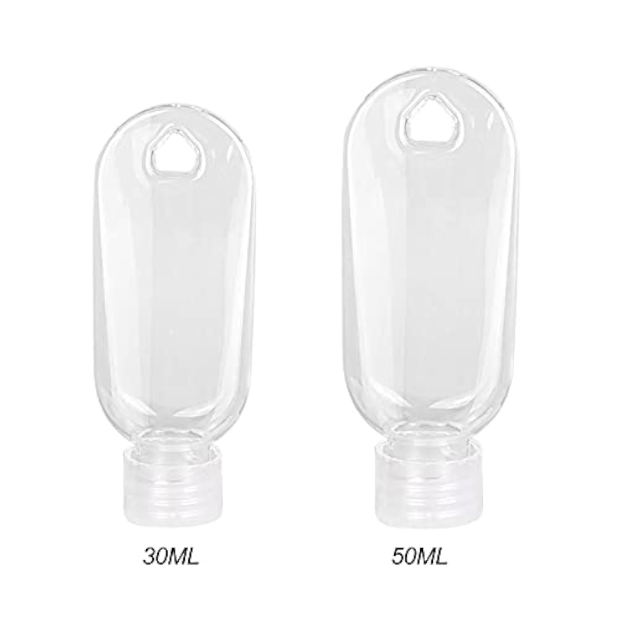 Clear Travel Spray Keychain Bottles, Refillable Atomizer