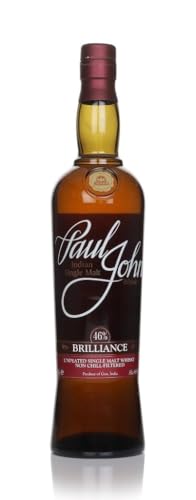 Paul John Brilliance Indian Single Malt Whisky mit Geschenkverpackung (1 x 0.7 l)