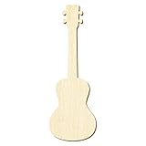 Holz Ukulele - Deko Zuschnitte Größenauswahl, Größe:40cm, Pack mit:1 Stück