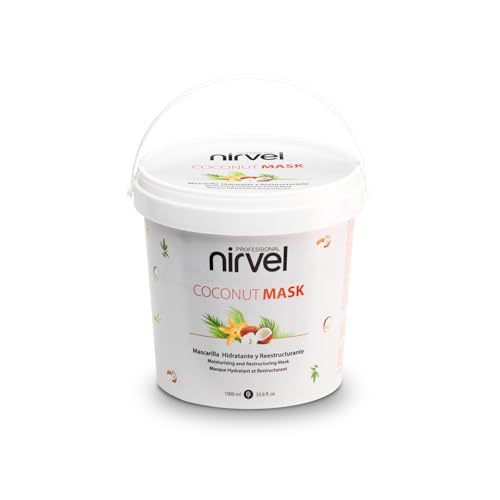 Nirvel Professional Coconut Mask 1000ml, Mascarilla Capilar Reestructurante