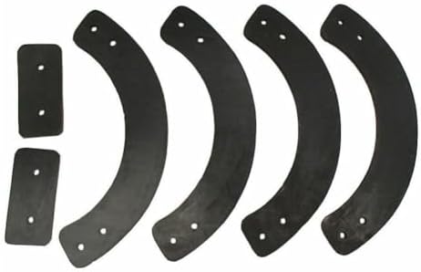 Snow Blower Paddle Replacement Kit for 21 Inch Single Stage Auger, Rubber Scraper Set for Winter Machine, 753-04472 953-04472 Compatible Parts, Outdoor Powers Equipment