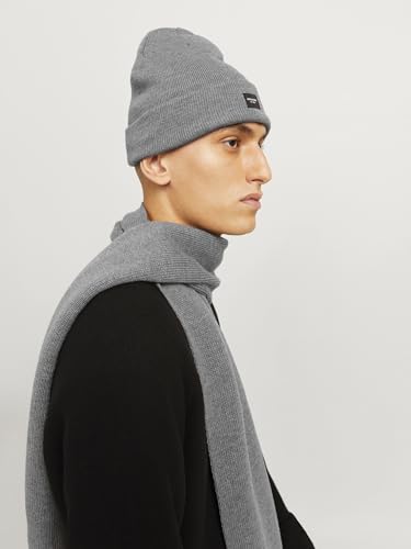 JACK & JONES JACDNA Écharpe cadeau Gris mélangé Taille unique, Gris mélangé/paquet : gris mélangé, taille unique