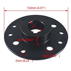 Miniatura 2 de Buje de piñón de acero negro para Go Kart de 1 pulgada y chavetero de 14 pulgadas para mini bicicleta de 212 cc 196 cc 6.5 hp Dune Buggies Drift