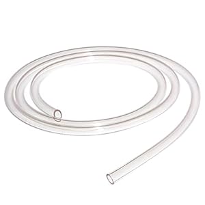 TEN-HIGH Transparent Teflon Tube 3mm ID x 4mm OD for 3D Printer, PTFE Teflon Tubing 5M(Length: 16.4ft), 3mm x 4mm