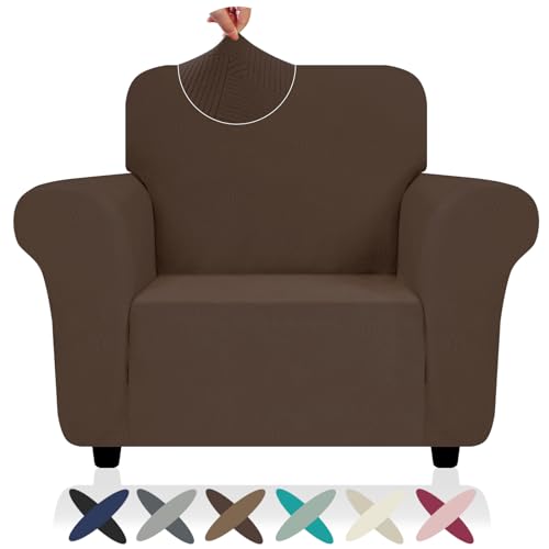 ZNSAYOTX Chair Cover with Arms (30"-47"), New Striped Sofa Chair