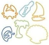 Silly Bandz Beach Shapes UV Activated Rubber Bands 24/pk