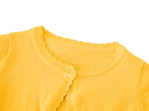 Image of Girls Cardigan Sweater Toddler Long Sleeve One Button Bolero Shrug