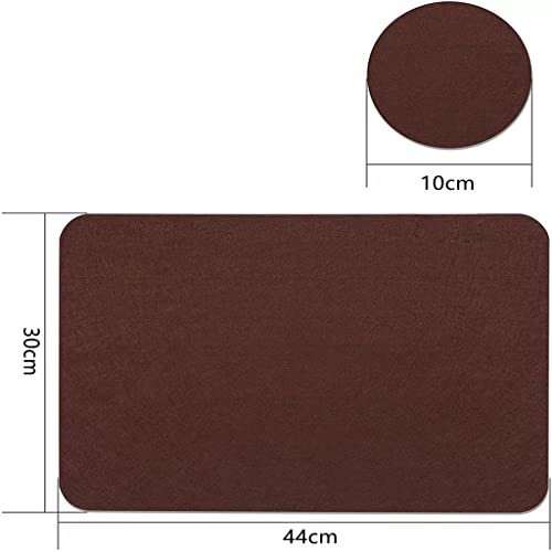 Set de table en feutre marron de qualité supérieure design western élégant - 3