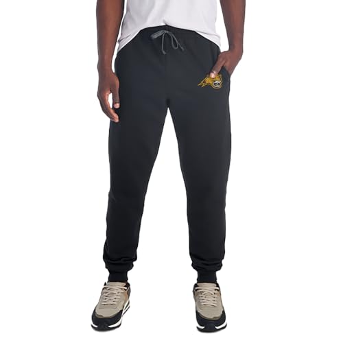 Averett University Primary Unisex Jogger Sweatpants with Pockets, Black, L