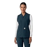 Carhartt Force Cross-Flex Women's Lightweight Scrub Vest, Navy, M