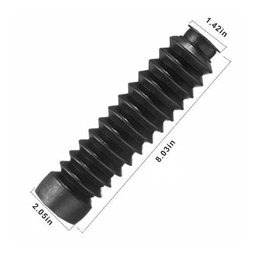 Vusddy Motorrad Vorderradgabel Abdeckung, Telegabel Reparatursatz Faltenbalg, 1 Paar Gummi Motorrad Stoßdämpferabdeckung Motorrad Gabel Cover Passend für ZJ125 CG125