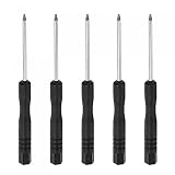 sourcing map Mini Torx Destornillador, T3 Estrella Cabeza para Reloj Lentes Metal Hebilla Electrónica Reparación, 5uds