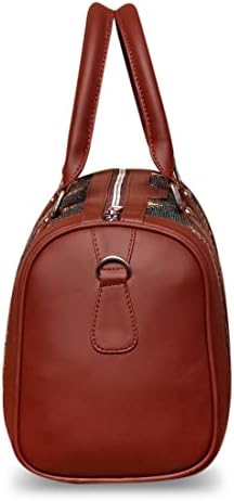 ZOUK Vegan Leather Handmade Women's Handbags with double handles and detachable Sling Strap