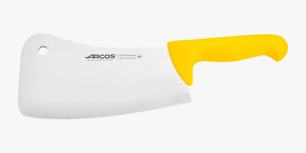 Arcos 9-Inch 220 mm 580 gm 2900 Range Cleaver, Yellow