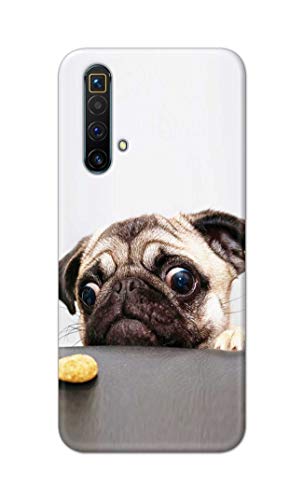 Image of PRINTFIDAA� Printed Hard Back Cover Case for Realme X3 | X3 SuperZoom | Realme X50 5G Back Cover (Pug Dog) -2808