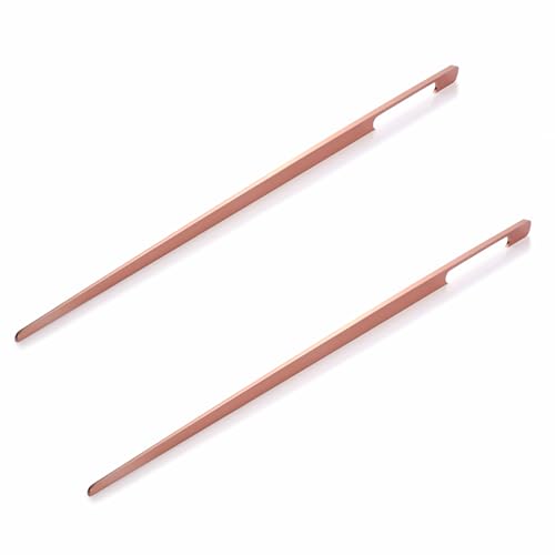 LAPO 36 Inch Drawer Handles for Kitchen, Rosegold Drawer & Window Handles for Almirahs, Cupboard Furniture’s (Pack of 2, Rosegold Finish, 3 Years Warranty)