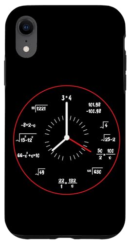 Carcasa para iPhone XR Cool Clock Time Math Watch Matematician Formula School