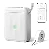 NIIMBOT D110 Upgraded Version Mini Label Maker Machine with Tape, Portable Bluetooth Thermal Printer, Sticker Labeler with Multiple Templates for Office Organization Home Kitchen School, White