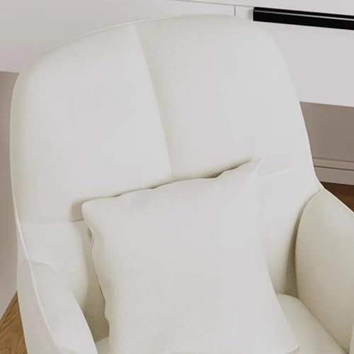Silla de recepción cómoda de terciopelo con almohada y patas doradas 4