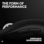 Logitech G PRO X Superlight 2 Wireless Gaming Mouse, 60g Pro-Grade with 5 Programmable Buttons, 44k DPI Sensor, 8kHz Report Rate, USB-C Charging for PC/Mac - Black - Image 2