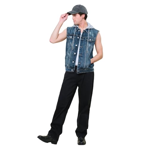 Image of VICTORIOUS Rocker Denim Jean Vest Jacket