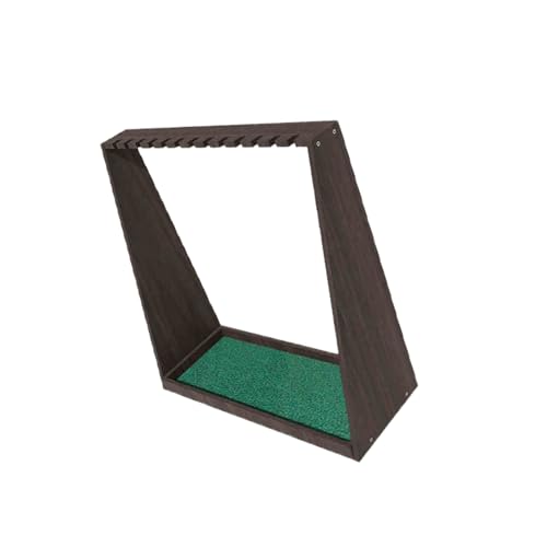 Mueble para palos de golf de 13 posiciones y soporte de putter con césped artificial 2