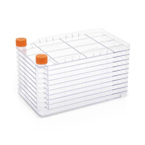 Chambre d'aération Corning 3270 Cellstack-10 en polystyrène transparent supérieur