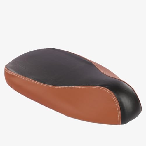 Image of Favourite Auto Seat Cover - Dual Coloured with Pro Leather Finish for Ola S1 Pro, Air, X+ (Black & Tan)