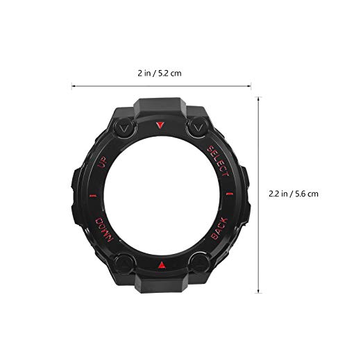 ULTECHNOVO Cobertura da Moldura Do Relógio Protetor de Tela Do Relógio Compatível Com Amazfit T-Rex