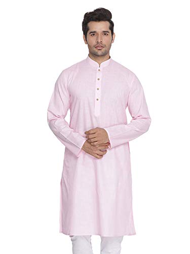 Elina fashion Men's Tunic Cotton Kurta Pajama Set Indian Traditional Wear