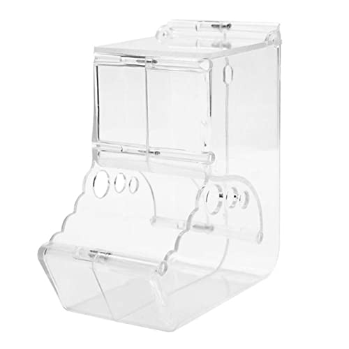 Mipcase Alimentador Automático para Hamster Transparente Soporte para Comida Comedero y Creativo para Mascotas para Jaula o Vivienda De Pequeño Animal