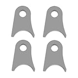 G-PLUS 4-pack Weld On Shock Tab/Shock Mount Tube Mounts Compatible with Tubes 1.5' Fit 1.25'-2' Tube Diameter