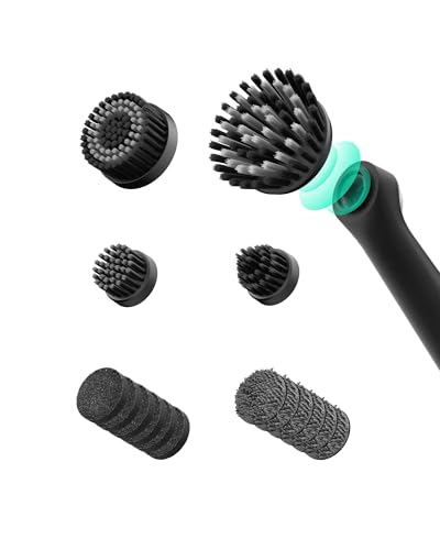 HOTO 16 PCS Replacement Brush Heads for Wand™ Grout Brush, Suitable for HOTO Electric Grout Scrubber Only, Cordless Spin Scrubber Accessories for Tiles, Grout, Corners, Crevices