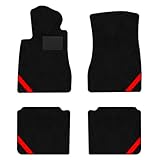  maiteliteli Auto Fu?matten für E-Class W211 2002-2008 Allwetterfu?matten Leder vorne und hinten Antirutsch Bodenmatten Red