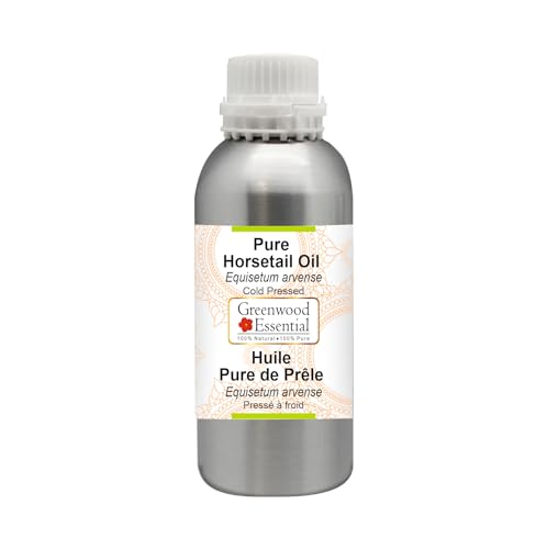 Image of Greenwood Essential Pure Horsetail Oil (Equisetum arvense) | Cold Pressed | Natural | Undiluted | For Diluting Essential Oils | For Hair, Skin & Massage | Men & Women | 300ml