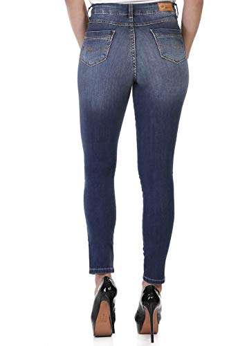Cigarrete Hot Pants, Feminino, Sawary Jeans, Indigo, 36