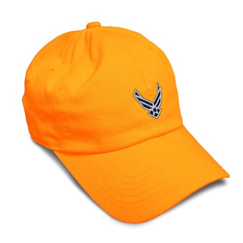 Image of Speedy Pros Soft Baseball Hat Embroidered Dad Hat Air Force Emblem Embroidery Men & Ladies Baseball Cap Cotton