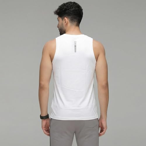Image of sporto Men's InstaCool Self Design Muscle Vest Anti Odour and Moisture Wicking