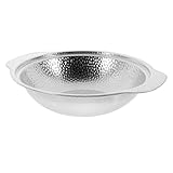 HEALEEP Olla Caliente de Acero Inoxidable Asas Dobles 20 Cm para Sukiyaki y Ramen, Multiusos para Cocina Doméstica y Comercial, Resistente al Fuego, Adecuado para Sopas y Mariscos