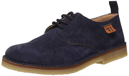 Trussardi Jeans Derby Suede, Oxford para Hombre, U280, 40 EU