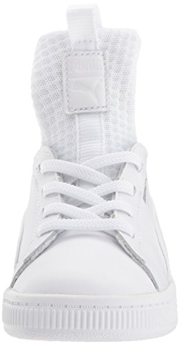PUMA Baby Basket Fierce EP Slip On Sneaker, White White, 8 M US Toddler